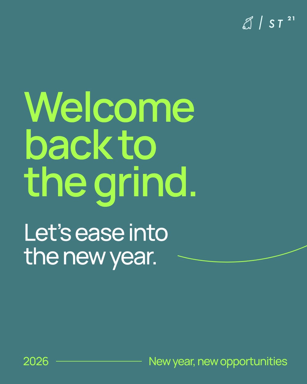 Instagram: Back to work energy: Clear desks, calm minds.